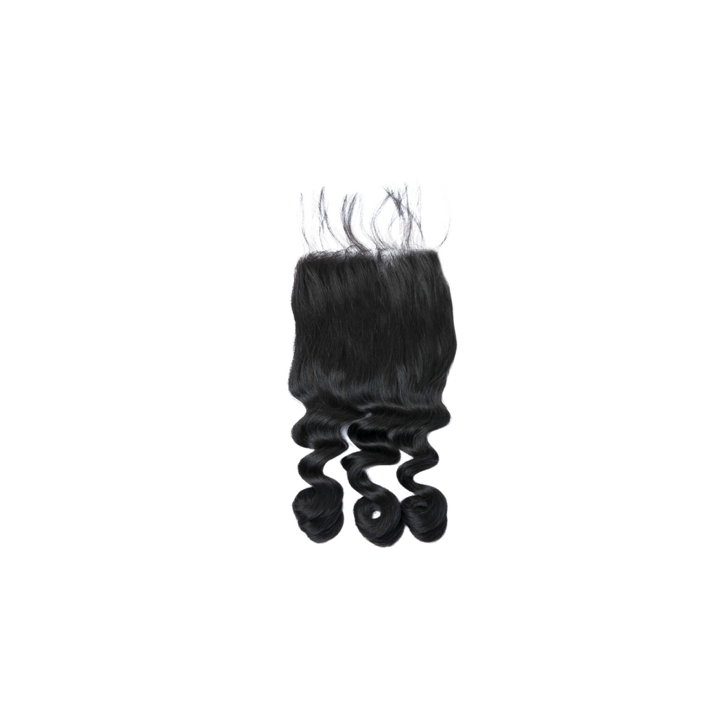 CLOSURES: 5x5 Transparent Loose Wave Lace Closure